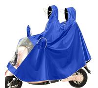 Fayemint Mantella da Bicicletta, Mantella Antipioggia Unisex, Impermeabile Portatile Mantella Antipioggia, con Cappuccio, per Diversi Tipi di Veicoli Elettrici (Blu)