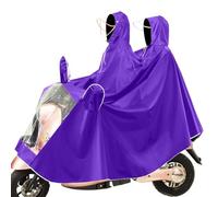 Fayemint Mantella da Bicicletta, Mantella Antipioggia Unisex, Impermeabile Portatile Mantella Antipioggia, con Cappuccio, per Diversi Tipi di Veicoli Elettrici (Viola)