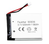 Fayerkar 3,7 V, 530 mAh, 503035, batteria ricaricabile ai polimeri di litio di ricambio per prodotti elettronici fai da te con 3,7 - 5 V, luci a LED mobili