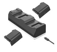 Fayerkar Adatto per Microsoft Xbox Serie s/x Game Controller caricabatterie con indicatore di carica esterno e batterie ad alte prestazioni, DZ-74