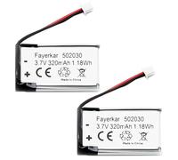 Fayerkar Batteria da 3,7 V 310 mAh 502030 per VXI BlueParrott B250-XT Bluetooth auricolare di ricambio Dash Cam Nextbase Dash Cam 402G 412GW 512G Cobra 840 Portachiavi Cam 808 Piccola fotocamera C3,