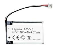 Fayerkar Batteria di ricambio da 1100 mAh per cuffie Turtle Beach Wireless (per Ear Force Stealth 400 500P 600 420X 700X)