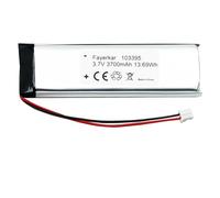 Fayerkar Batteria Lipo 103395 ricaricabile ai polimeri di litio da 3.7 V 3700 mAh con spina JST, assicurati che la polarità del dispositivo corrisponda alla batteria prima dell'acquisto