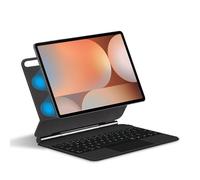 FAYGAOAI Custodia con Tastiera per Samsung Galaxy Tab S10 Ultra 14.6'' 2024 (SM-X920), Supporto Magnetico Galleggiante a Sbalzo, Tastiera Retroilluminata a Colori, Trackpad Multi-Touch,Nero