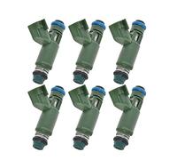 FAYTEK Iniettore per Jaguar X-Type 2.5L 3.0L V6, 1/6PCS Iniettore Carburante 1X43-AB/1X43AB, 6PCS