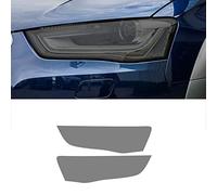 FAYTEK Pellicola Protettiva per fari Auto per Audi A3 8V A4 B8 B9 A5 A6 C8 A7 A8 D4 TT E-Tron R8, Adesivo in TPU con Pellicola Protettiva Nera fumé, per A4 2013-2015