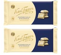 Fazer Karl Fazer White & Milk Chocolate 12 Balken von 131 g 55,2oz