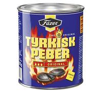 Fazer The Original Tyrkisk Peber - Liquirizia salata finlandese - Salmiakki - Salmiak - Salmiac - Caramello - Caramello - Caramella dura - Latta 350g