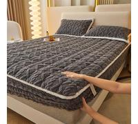 Fazi Gadgets Elastic Bed Sheets, Elastic Bed Sheets, Various Sizes, Soft Comfortable, Plush Fluffy for All Beds (gray,King)