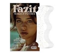 Fazit Patch per il trucco - Oro - Macchie per il trucco con glitter facciali - Patch per il trucco luccicanti - Patch di macchie con glitter facciali - Accessori per il trucco carini con glitter
