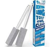 FAZMoss 2 confezioni di pietra pomice per la pulizia con manico, pulitore per WC, macchie e anelli di rimozione dell'acqua dura, pietra pomice per WC per cucina, doccia, bagno, piscina/lavandino