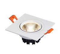 FAZRPIP Faretto da Incasso Quadrato Faretto LED COB ad Angolo orientabile Baffle Trim Lampada da soffitto Faretti da Incasso in Alluminio Faretto Rotondo a LED 3W, 5W, 7W, 10W, 12W, 15W