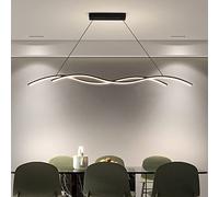 FAZRPIP Lampada a Sospensione a LED Moderna a Onda, lampadari lineari minimalisti apparecchio di Illuminazione per Montaggio a soffitto per Isola Cucina, Sala da Pranzo, Soggiorno Grande lampadario