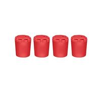 Fazvncv 4pc Silicone Canna Da Pesca End Protector Caps Elastico Maniglia End Coperture di Protezione Rod Butt Cuscino Coda Protezione Silicone Accessori Da Pesca