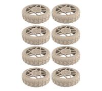 Fazvncv 8 coperture in silicone per ruote dei bagagli, protezione contro i danni, adatte per uso quotidiano, protezione antigraffio, Colore: caramello., One Size
