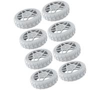 Fazvncv 8 coperture in silicone per ruote dei bagagli, protezione contro i danni, adatte per uso quotidiano, protezione antigraffio, Grigio, One Size