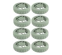 Fazvncv 8 coperture in silicone per ruote dei bagagli, protezione contro i danni, adatte per uso quotidiano, protezione antigraffio, Verde, One Size