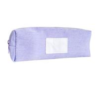 Fazvncv Astuccio in velluto a coste color caramella penna grande capacità stile giapponese organizzatori estetico grande capacità sacchetto, Viola chiaro