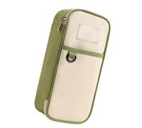 Fazvncv Astuccio per penne ad alta capacità, multistrato, con scomparti multipli, organizer per penne, articoli artistici, borsa organizer di grande capacità, Verde, Bellezza di massa