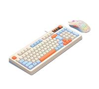 Fazvncv Backlits, tastiera da gioco e mouse, tastiera ergonomica con filo USB, cavo USB per PC, computer, tastiera con connessione a filo