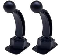 Fazvncv Base adesiva Supporto per telefono Doppio adattatore giunto sferico da 17 mm Stabile Auto Cucina Ufficio Installazione Doppio Adattatore per montaggio a sfera