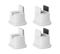 Fazvncv Confezione da 4 cuscinetti girevoli per gambe dei mobili con cuscinetto a sfera per una rotazione regolare di 360 gradi e aumentare la difesa dell'altezza