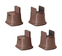 Fazvncv Confezione da 4 cuscinetti girevoli per gambe dei mobili con cuscinetto a sfera per una rotazione regolare di 360 gradi e aumentare la difesa dell'altezza