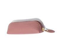 Fazvncv Grande Capacità Matita Bag Caso Estetico Penna Sacchetti PU Sacchetti di Cuoio Scuola Forniture Ufficio Estetica Grande Capacità Sacchetto, Grigio rosato chiaro.