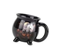 Fazvncv Halloween Strega Calderone Tazza Resine Tazza di Caffè Creativo Per Bevande Calde Contenitore Cucina Creativa Bicchieri