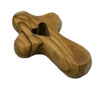 Fazvncv Incoraggiamento, croci in legno d'ulivo per aggrapparsi e pregare, croci tascabili per bambini e adulti