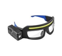 Fazvncv Intelligent Motion Sensing Touch Control Ricaricabile Faro Occhiali 5 Modalità USB C per Corsa Ciclismo Campeggio Escursionismo Touch Control USB C Occhiali