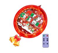 Fazvncv Ponte di festa del cerchio della luce corrente di Natale LED del poliacrilato per la decorazione interna della parete della finestra