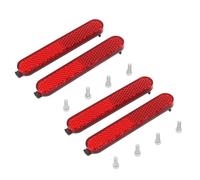 Fazvncv Set di 2 coperture riflettenti laterali per scooter elettrico con cinghia riflettente per proteggere il guscio anteriore e posteriore del tubo riflettore notturno ruota posteriore guscio