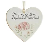 Fazvncv Set di ornamenti per albero di Natale in acrilico infrangibile che celebra l'amore e la lealtà decorazione dell'amicizia