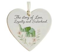 Fazvncv Set di ornamenti per albero di Natale in acrilico infrangibile che celebra l'amore e la lealtà decorazione dell'amicizia