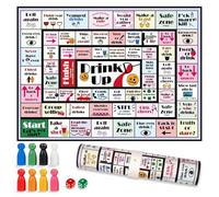 Fazvncv Tappetini da gioco in gomma adatti ai viaggi, per feste di adulti, sfide di gruppo e interazione sociale, intrattenimento, tappetini da gioco in gomma riutilizzabili per feste di addio al