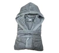 Fazzini Accappatoio spugna di cotone unisex con cappuccio art. Fitness (S/M, Grigio Piombo)