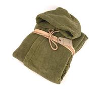 FAZZINI Accappatoio Uomo/Donna MicroCotone con cappuccio COCCOLA col. 114 CACTUS (Taglia S)