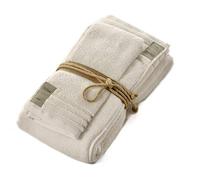 Fazzini Asciugamani Coccola Panna - Coppia Asciugamani (Viso 60x100 - Ospite 40x60)