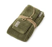 M049 Set asciugamano+ospite "Coccola var. 240 rosa boho" di Fazzini