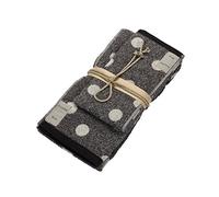 Fazzini Asciugamano Ospite (Coppia 1+1) - Pois - Grigio