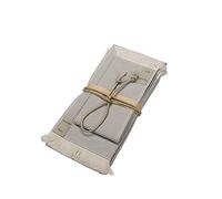 Fazzini Asciugamano Ospite (Coppia 1+1) - Stripes - Grigio