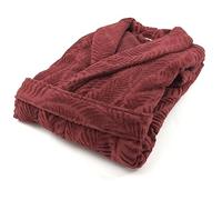 Fazzini Atelier Accappatoio a scialle Uomo/Donna FELCI col. 6 Burgundy (Taglia M)