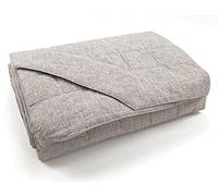 Fazzini BACO sasso, Copriletto trapuntato Matrimoniale 270x270, Raso 300Tc puro cotone