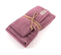 Fazzini Coccola coppia spugna 1+1, ospite + asciugamano, colore Malva