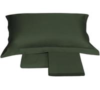 Fazzini Completo di lenzuola matrimoniali in Puro Raso di cotone 300TC effetto setificato art. Trecento qualità top (Cactus 114)