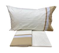 Fazzini completo di lenzuola per letto singolo in calda flanella di puro cotone art. Soft (Torrone 4)