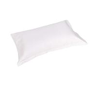 Fazzini Coppia federe in Raso Satin 300 TC di Puro Cotone Tinta Unita - TRECENTO col.0 Avorio