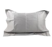 FAZZINI coppia federe in Raso Satin 300 TC di puro cotone tinta unita - TRECENTO col.77 Grigio