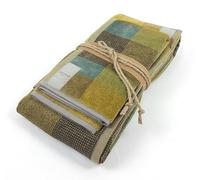 Fazzini coppia spugna CROMATISMI var. 3 verde/ocra